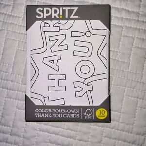 Color your own thank you cards